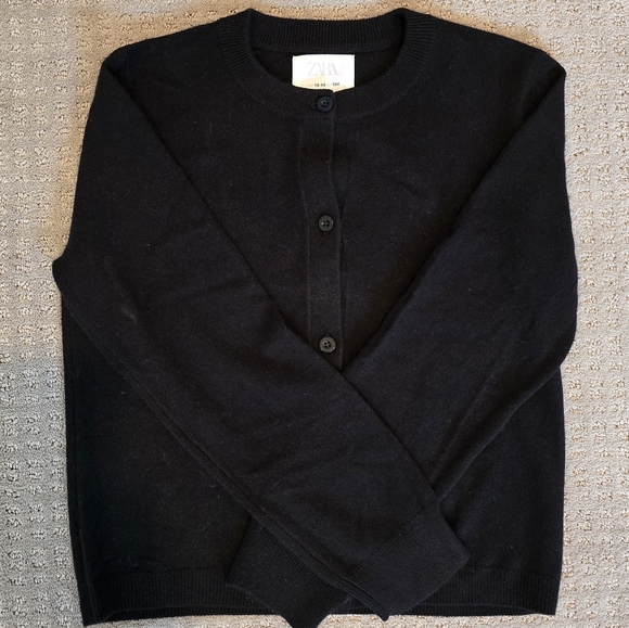 Zara Girls 100% Cashmere Sweater Bundle Size 13/14 2 Cardigans + 1 Crewneck - Picture 4 of 5